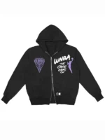 Golden State Valkyries Hoodie Black Double-Zip Style