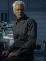 Alien Earth 2025 Timothy Olyphant Grey Jacket