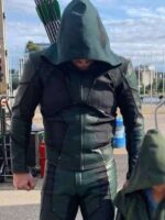 Arrow S08 Oliver Queen Leather Jacket