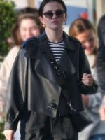 Black Friday Selena Gomez Black Leather Jacket