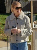 Connie Britton The Motherhood Shearling Leather Jacket