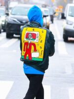 Emily Ratajkowski Keith Haring Leather Jacket
