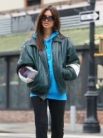 Emily Ratajkowski NYC Leather Jacket
