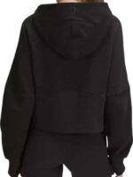 Fool Me Once Maya Stern Black Half Zip Hoodie