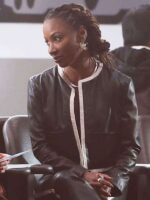 Found 2025 Gabi Mosely Black Leather Jacket
