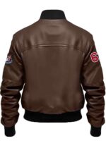 Men Route 67 Brown Leather Jacket