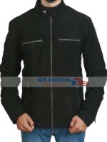 Mens Leather Biker Jacket