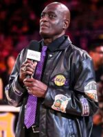 Michael Cooper Lakers Black Leather Jacket