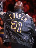 Michael Cooper Lakers Leather Jacket