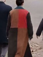 Only Murders in the Building Selena Gomez Colorblock Suede Leather Coat