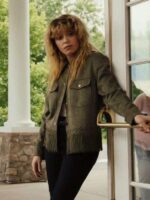 Poker Face Charlie Cale Green Fringe Jacket