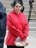 Selena Gomez Only Murders in the Building Pink Hoodie