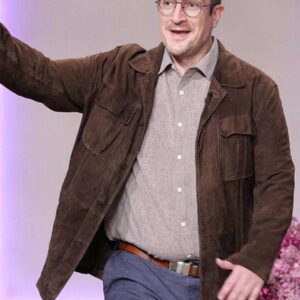 The Jennifer Hudson Show Nathan Fillion Brown Jacket