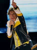 The Rolling Stones Mick Jagger Leather Jacket