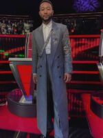 The Voice S27 John Legend Grey Trench Coat
