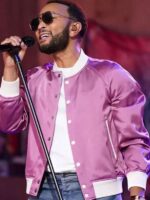 The Voice S27 John Legend Pink Bomber Jacket