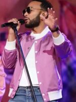 The Voice S27 John Legend Pink Satin Jacket