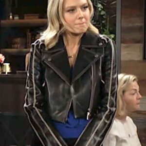 The Young And The Restless 2025 Abby Newman Black Leather Jacket