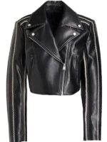 The Young And The Restless 2025 Abby Newman Cropped Leather Jacket