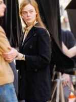 A Complete Unknown 2024 Sylvie Russo Black Wool Coat