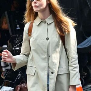 A Complete Unknown Elle Fanning Off White Jacket