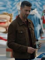 A Novel Noel Brendan Penny Brown Suede Leather Jacket