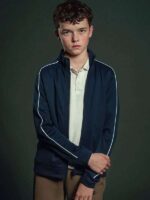 Adolescence 2025 Owen Cooper Black Track Jacket