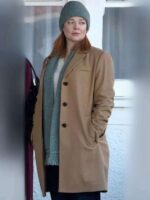 All Her Fault 2025 Sarah Snook Brown Wool Coat