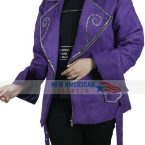American Singer Selena Quintanilla Purple Jacket