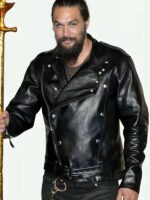 Aquaman and the Lost Kingdom Jason Momoa Black Leather Jacket