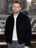 Bridget Jones Mad About the Boy 2025 Leo Woodall Black Wool Jacket