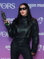 Charli XCX IVORS 2025 Black Leather Jacket