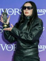 Charli XCX The IVORS 2025 Black Leather Jacket