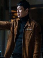 Choi Young joon The Defects 2025 Brown Leather Jacket
