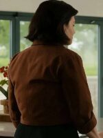 Death Valley 2025 Gwyneth Keyworth Brown Cropped Blazer