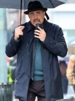 Dexter Resurrection David Zayas Blue Cotton Coat