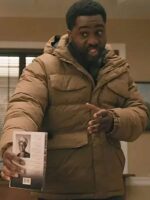 Elsbeth S02 Russell Greene Brown Puffer Jacket