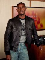 Formula 1 British Grand Prix 2025 Black Bomber Leather Jacket