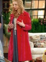 Friends Lisa Kudrow Red Long Wool Coat