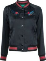 Gina Linetti Brooklyn Nine Nine Black Satin Bomber Jacket