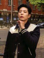 Good Boy 2025 Park Bo gum Black Varsity Jacket