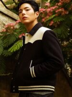 Good Boy S01 Park Bo gum Black Varsity Jacket