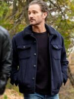 Law and Order SVU S26 Kevin Kane Blue Shearling Jacket
