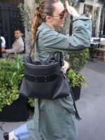 Miley Cyrus London 2025 Green Cotton Coat