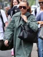 Miley Cyrus London 2025 Green Trench Coat