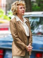 Movie Paper Tiger Scarlett Johansson Brown Blazer