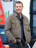 Movie Relay Sam Worthington Leather Jacket
