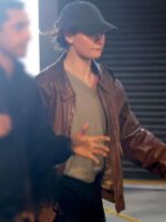 Movie Relay Sarah Brown Bomber Leather Jacket