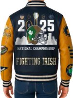 Notre Dame 2025 Fighting Irish Varsity Blue and Yellow Jacket
