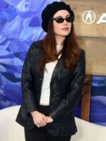 Oh Hi 2025 Iris Black Leather Blazer